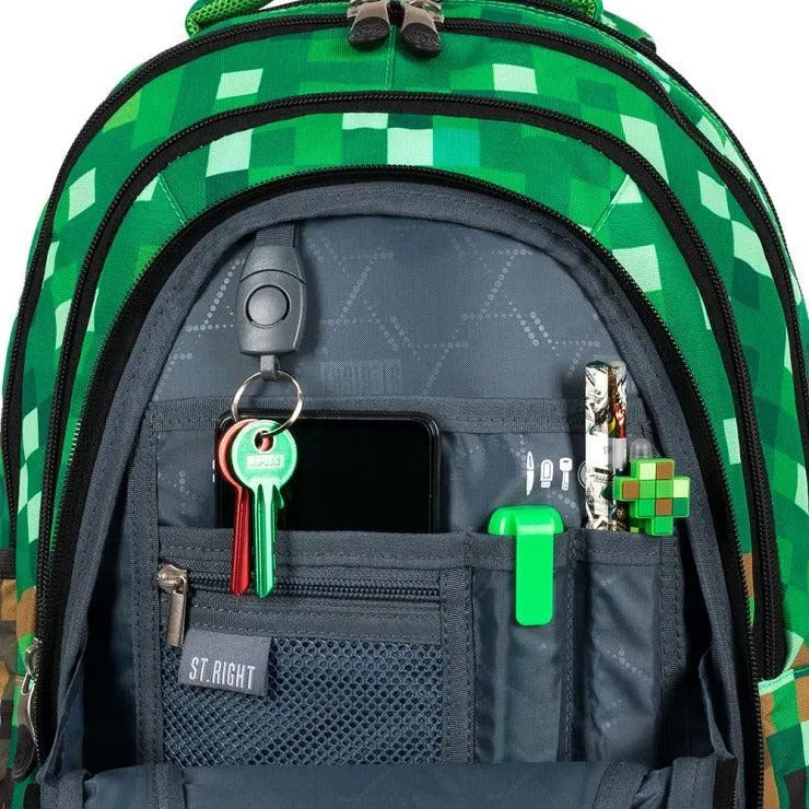 ■ St.Right - Pixels - 4 Compartment Backpack