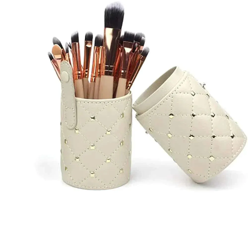 12pcs BH Cosmetics Bucket Makeup Brushes Super Soft Eyeshadow Foundation Face Powder Brush