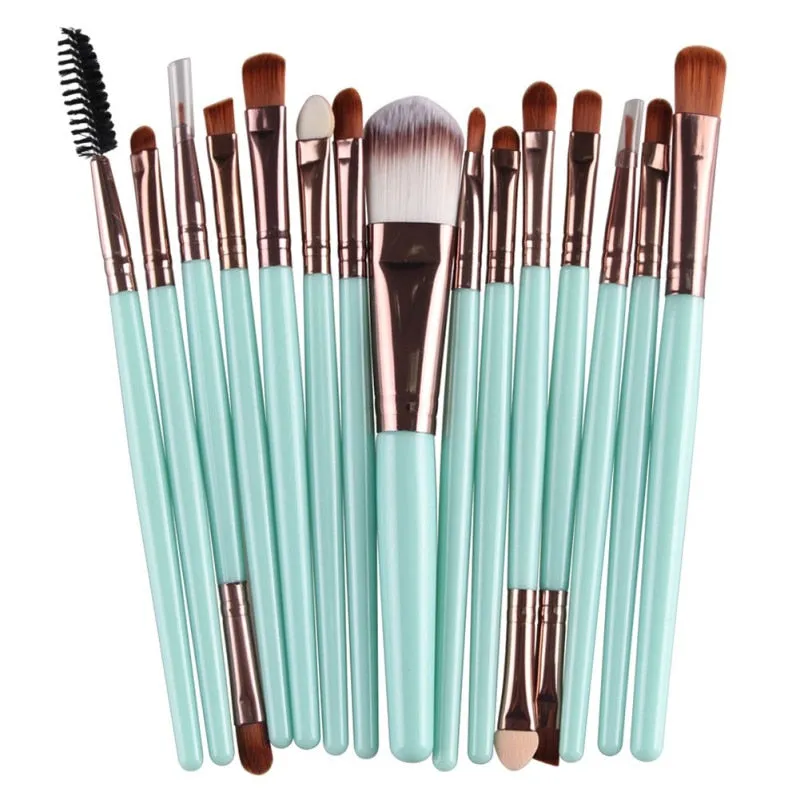 15 Pcs Brush Makeup Kit