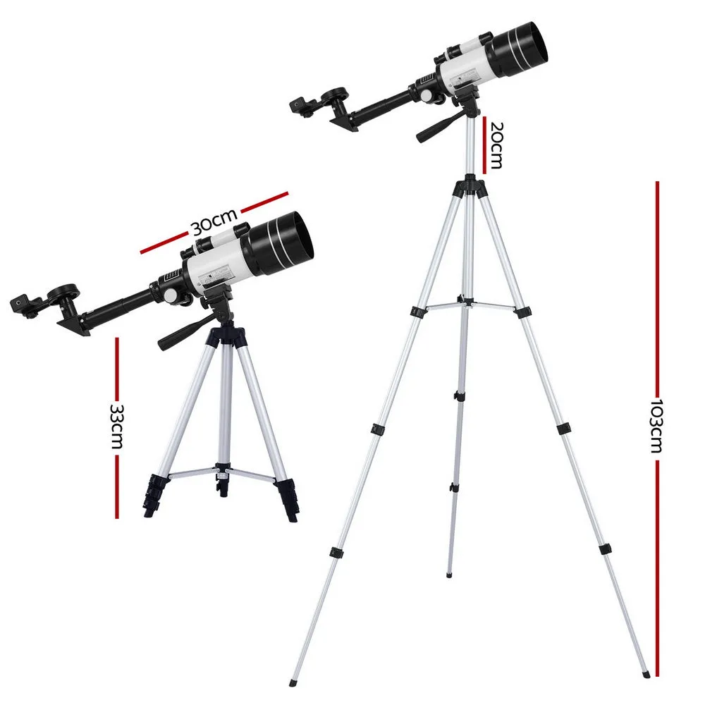 150X HD 70mm Refractor Astronomy Telescope with Tripod