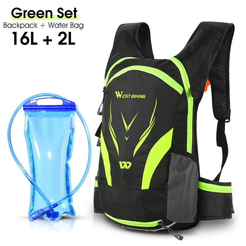 16L Cycling Backpack Waterproof Ultralight Bicycle Bag Outdoor Mountaineering Hiking Travel Bike Hydration Backpack