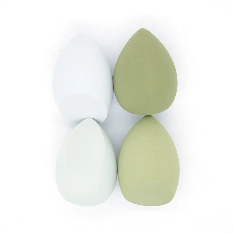 4Pc/Bag Makeup Sponge Powder Puff Dry and Wet Combined Beauty Cosmetic Ball Foundation Powder Puff Bevel Cut Make Up Sponge Tool