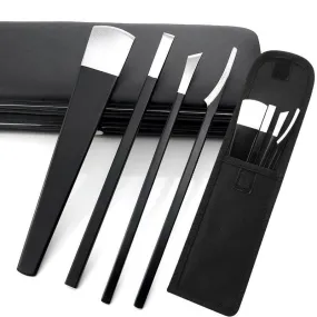 4Pcs/Set Black Stainless Steel Pedicure Knife Professional Pedicure