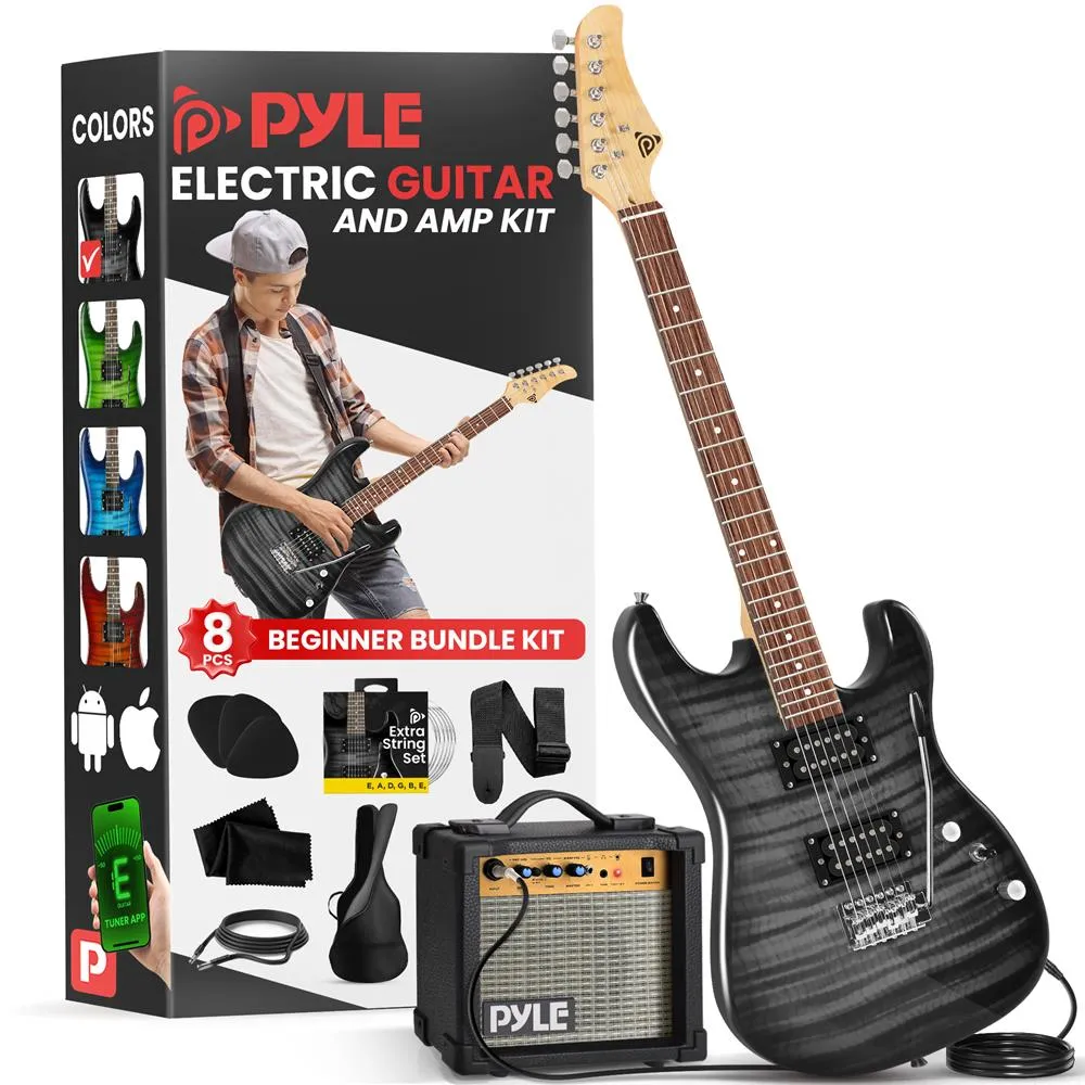 6-String Electric Guitar Kit- Includes Amplifier With Accessory Kit