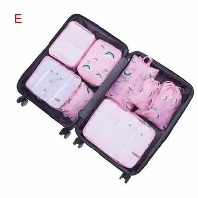 8Pcs Travel Bags Sets Waterproof Organizer