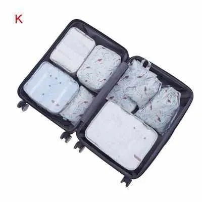 8Pcs Travel Bags Sets Waterproof Organizer