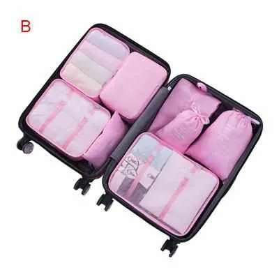 8Pcs Travel Bags Sets Waterproof Organizer