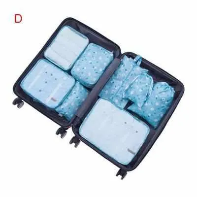 8Pcs Travel Bags Sets Waterproof Organizer