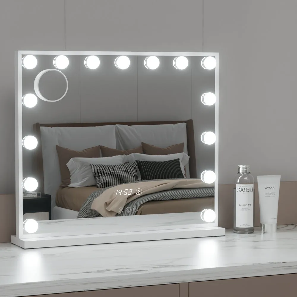 Adjustable LED Makeup Mirror w/ 10x Magnification - Embellir