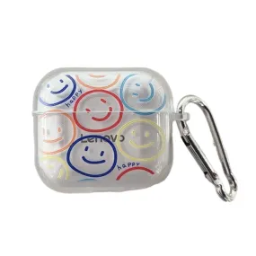 Anymob Earphone Case Colored Smiles For Lenovo LP12 TWS Headphone Case Protective Charging Box