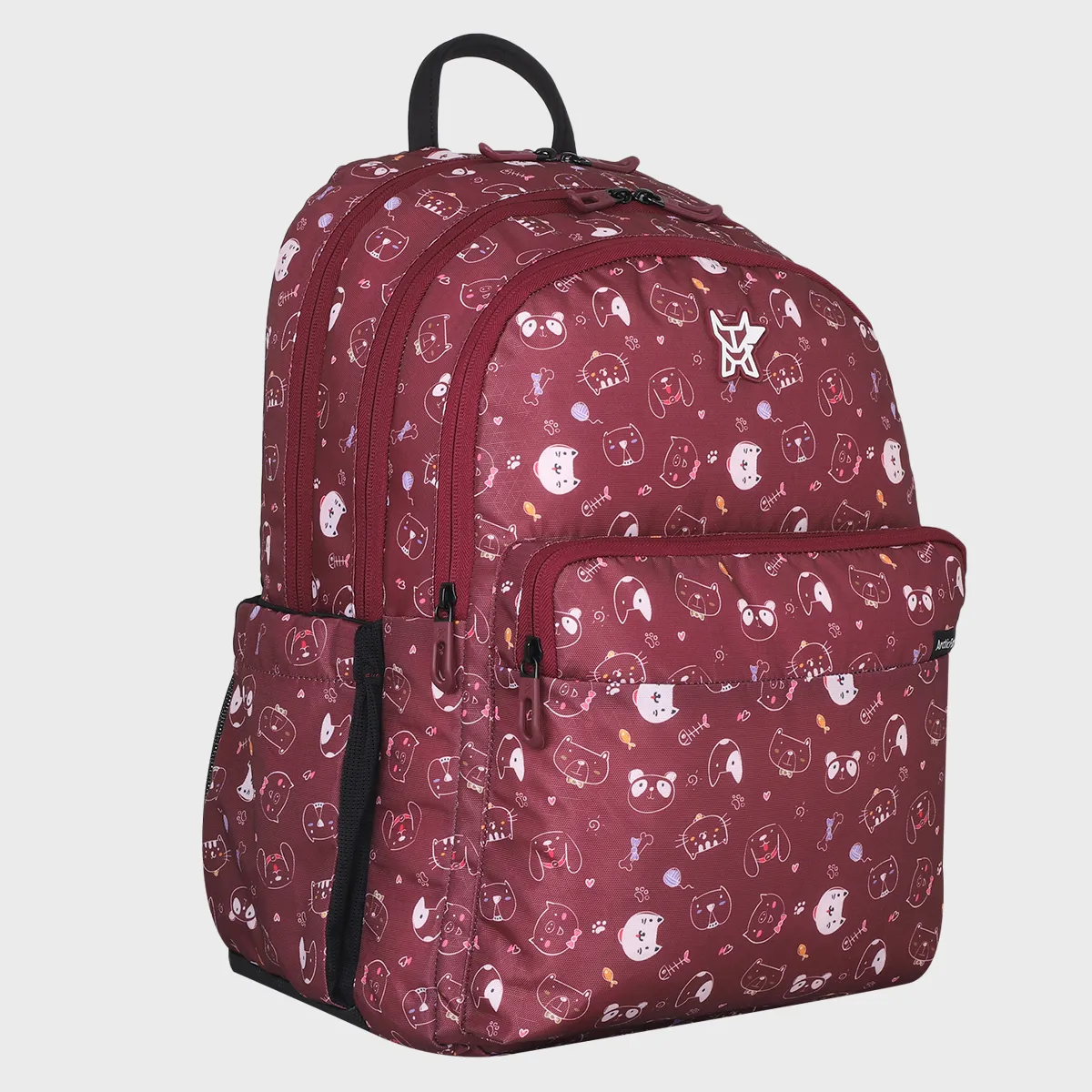 Arctic Fox School Backpack for Girls Kitty Tawny Port