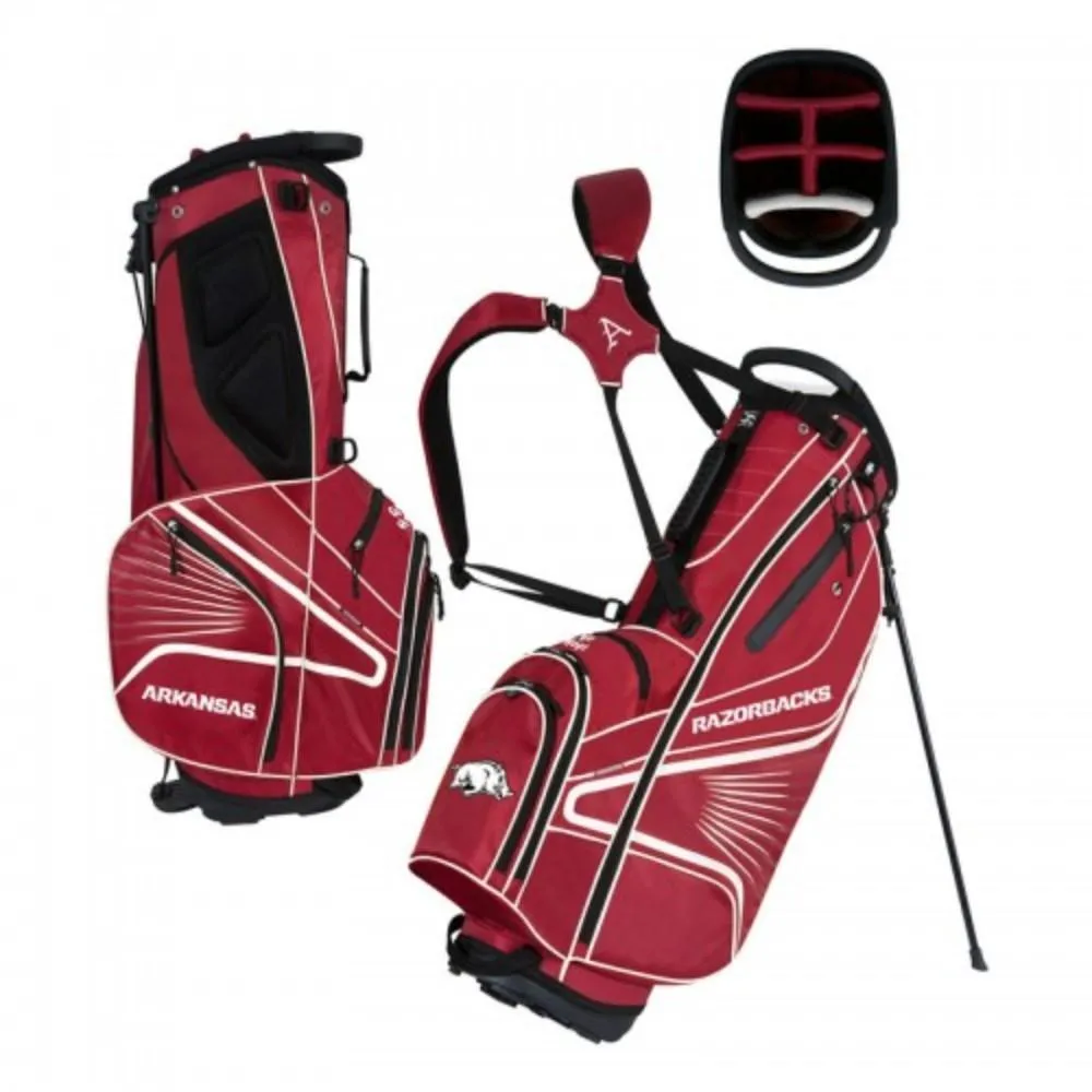 Arkansas Razorbacks WinCraft "Grid Iron III" 6-Way Stand Golf Bag