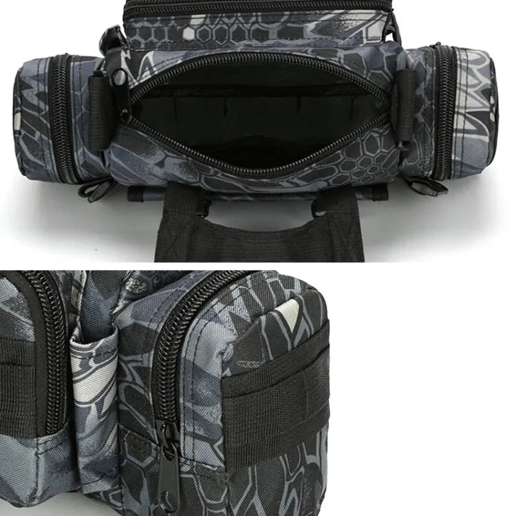 B04 Sports Outdoor Fishing Waterproof Waist Bag Photography Multifunctional Bag(Black)