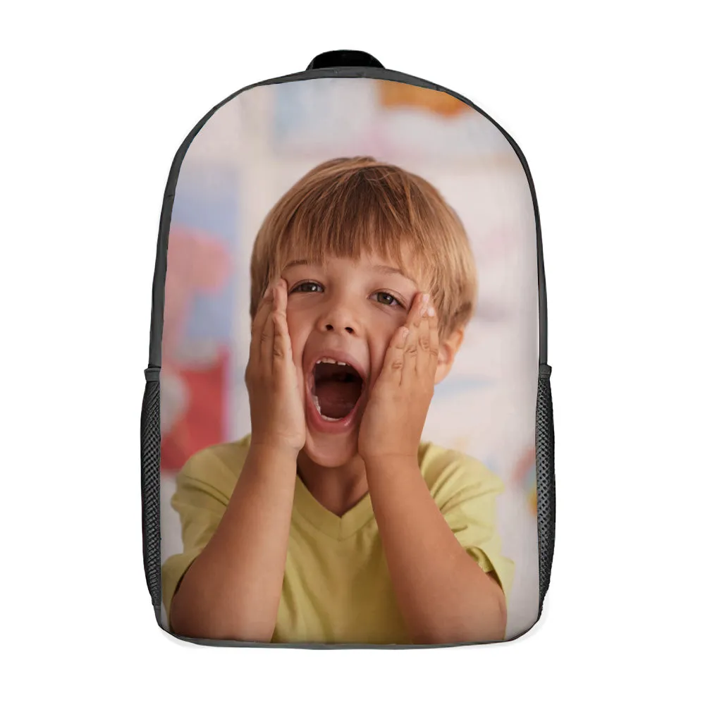 Back To School Gifts For Chirldren Custom Backpack, Picture Backpack, Customized Backpack, Back to School Gift