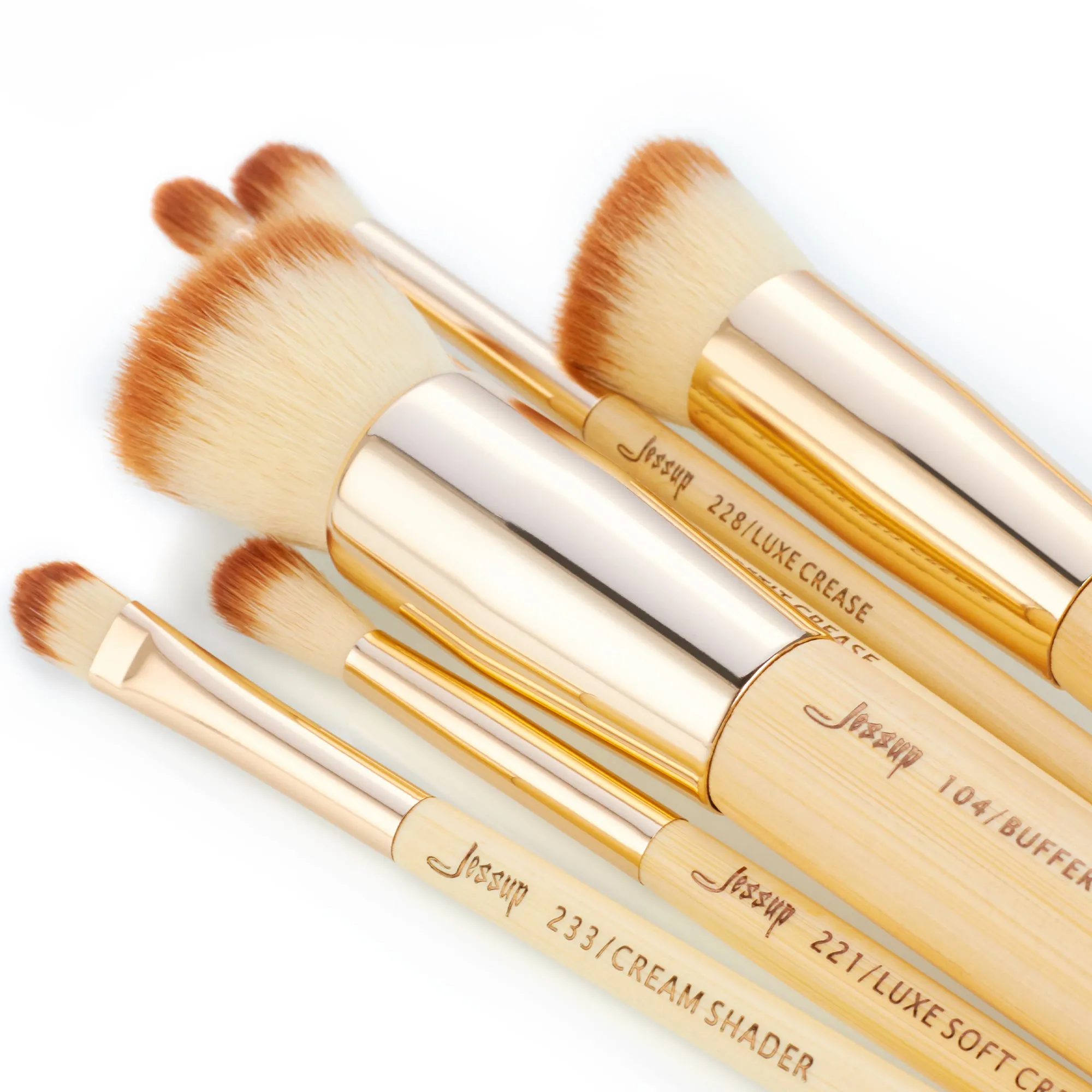 Bamboo Whole Makeup Brush Set Collection