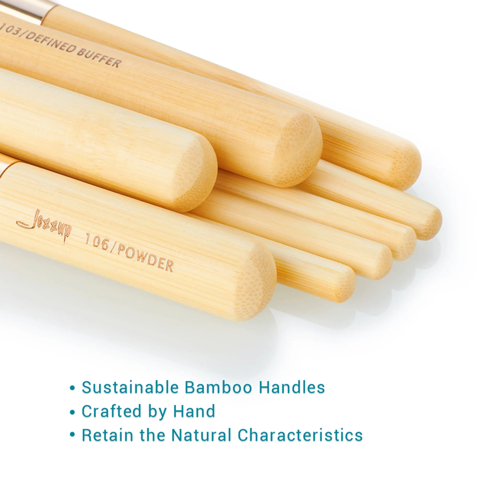 Bamboo Whole Makeup Brush Set Collection