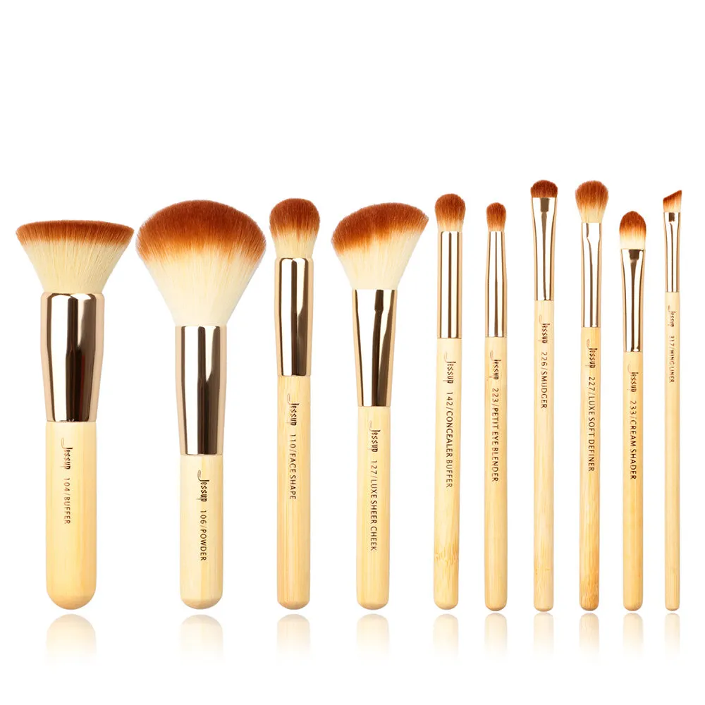 Bamboo Whole Makeup Brush Set Collection