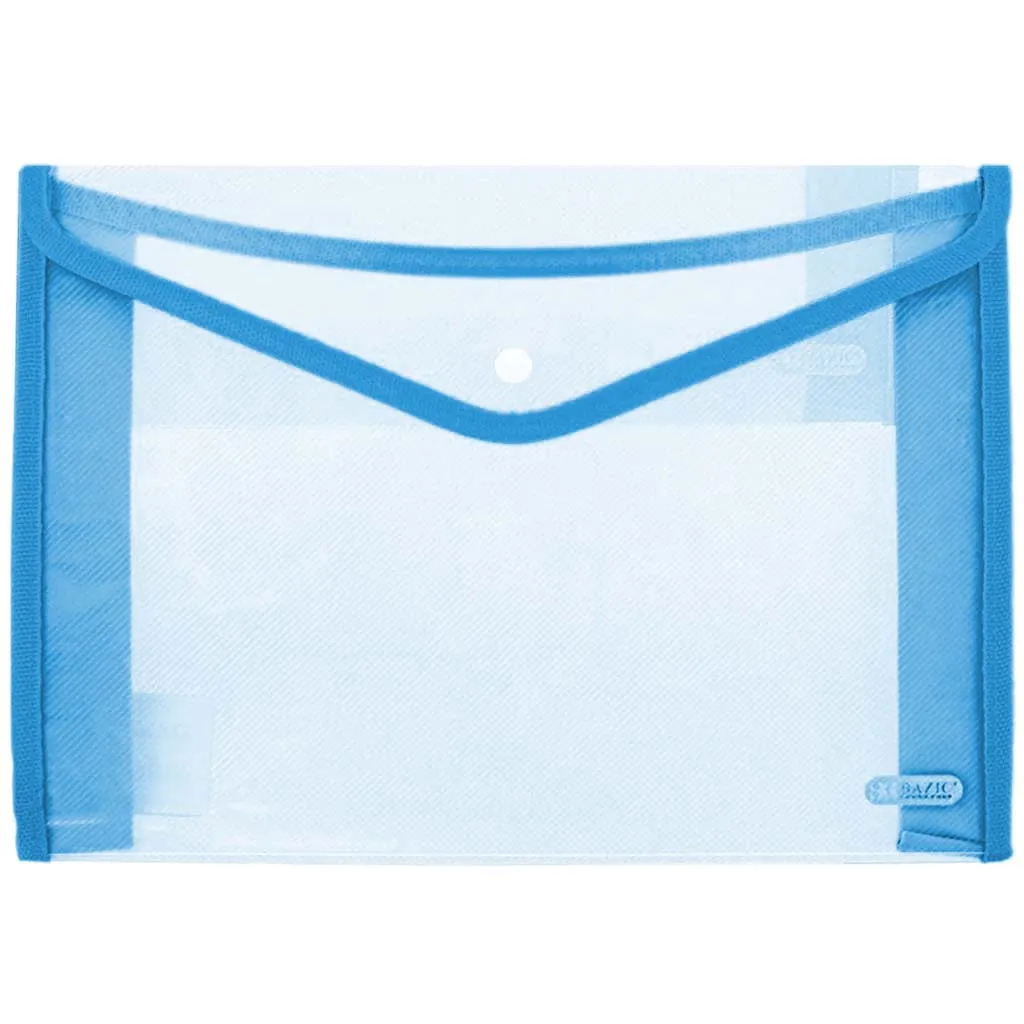 Bazic Document Holder V-Flap Clear Letter Size