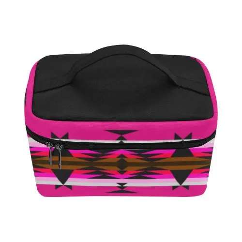 Between the Mountains Pink Cosmetic Bag/Large