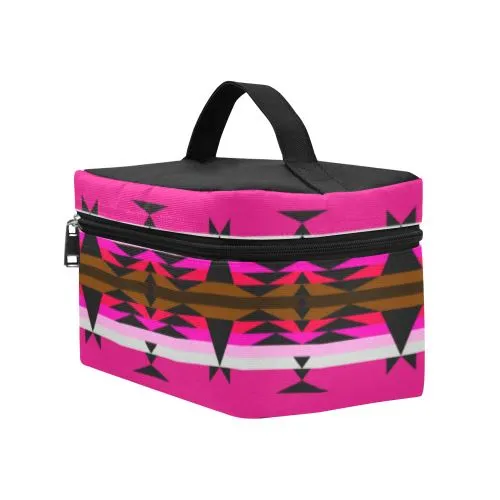 Between the Mountains Pink Cosmetic Bag/Large