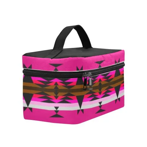 Between the Mountains Pink Cosmetic Bag/Large