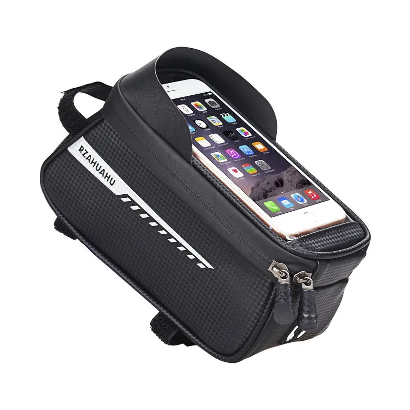 Bike Waterproof Phone Front Frame Bag Fit 6.5" Mountain Bike