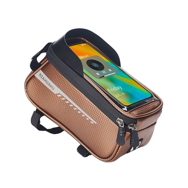 Bike Waterproof Phone Front Frame Bag Fit 6.5" Mountain Bike