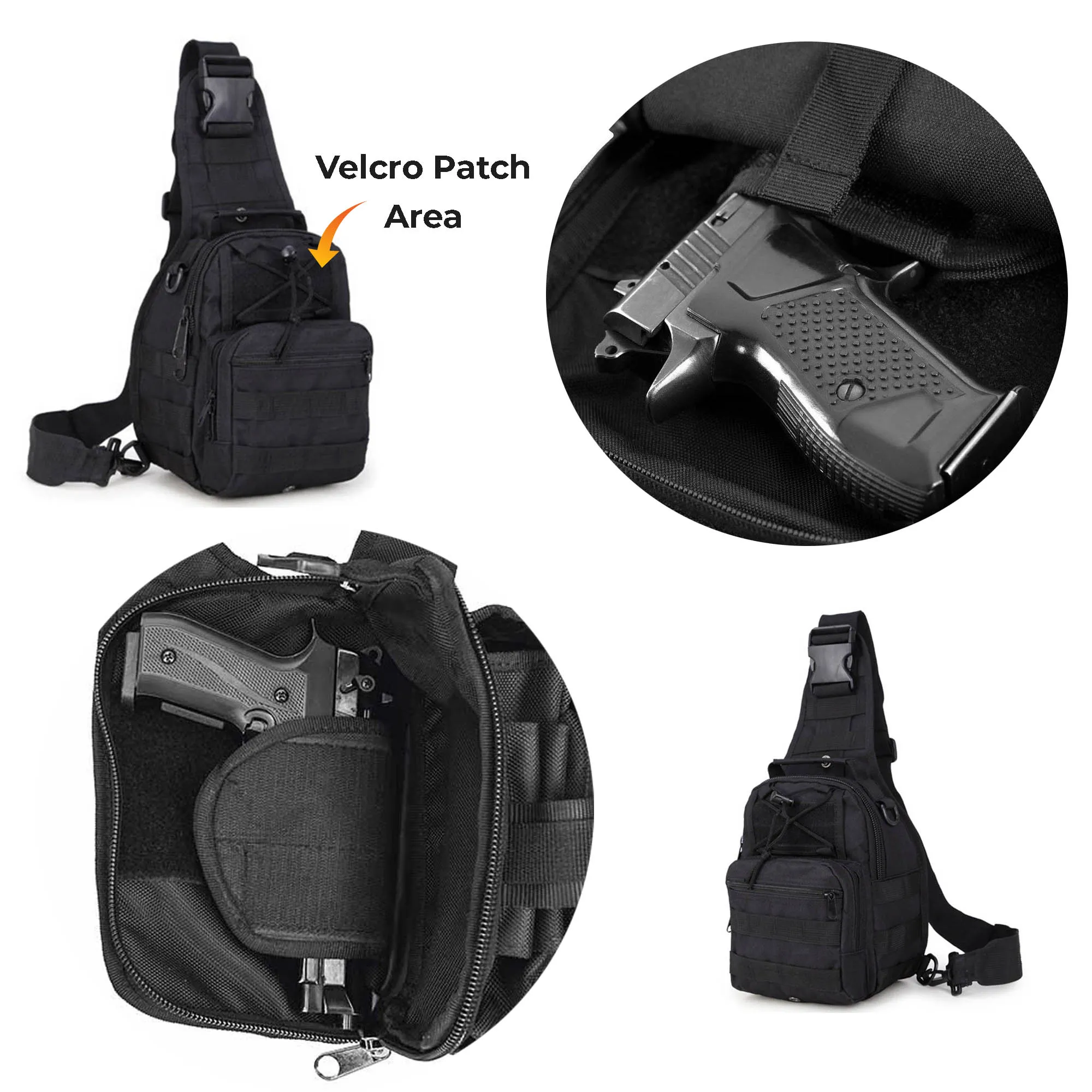 Black Multi-Purpose Functional Gun Carrying Bag