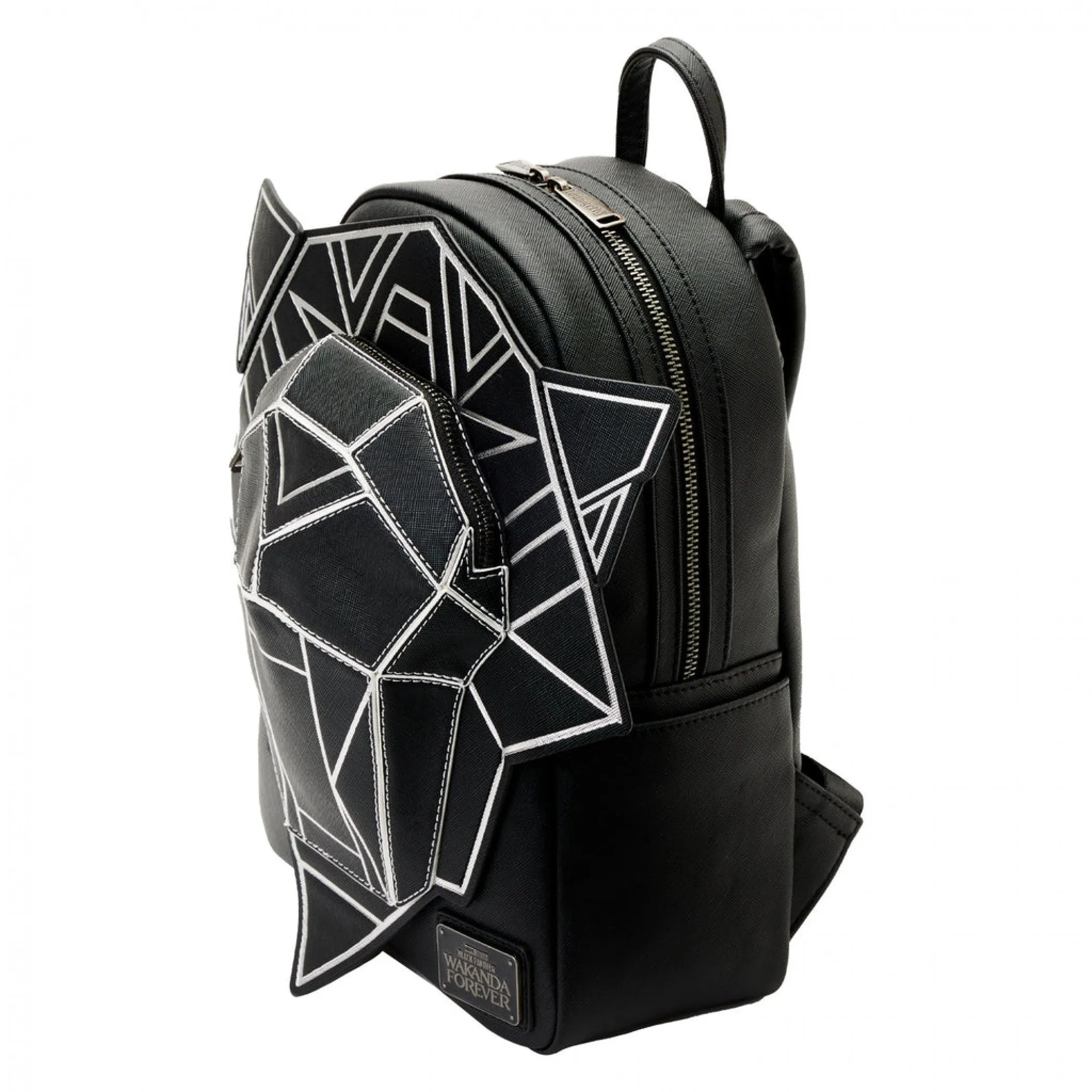 Black Panther Wakanda Forever Figural Mini Backpack By Loungefly