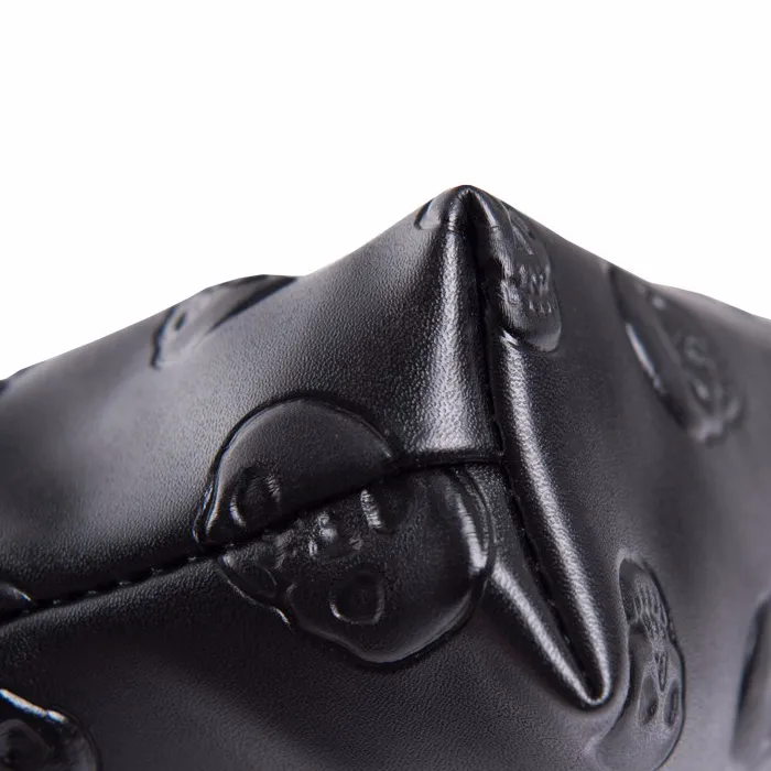 Black Skulls Makeup Bag