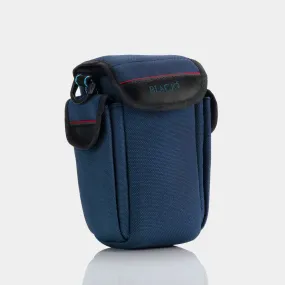 Blacks Blue Canvas Point And Shoot Camera Case