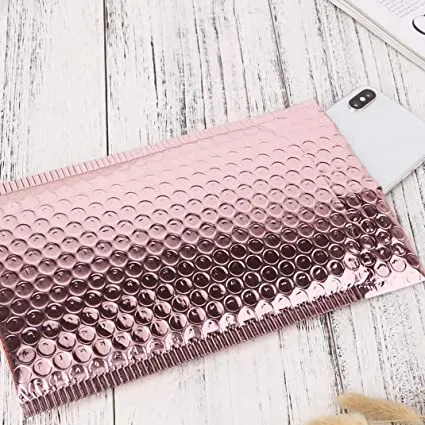 Bubble Pouch Mailer Bag Self-Seal Padded Envelope Rose Gold