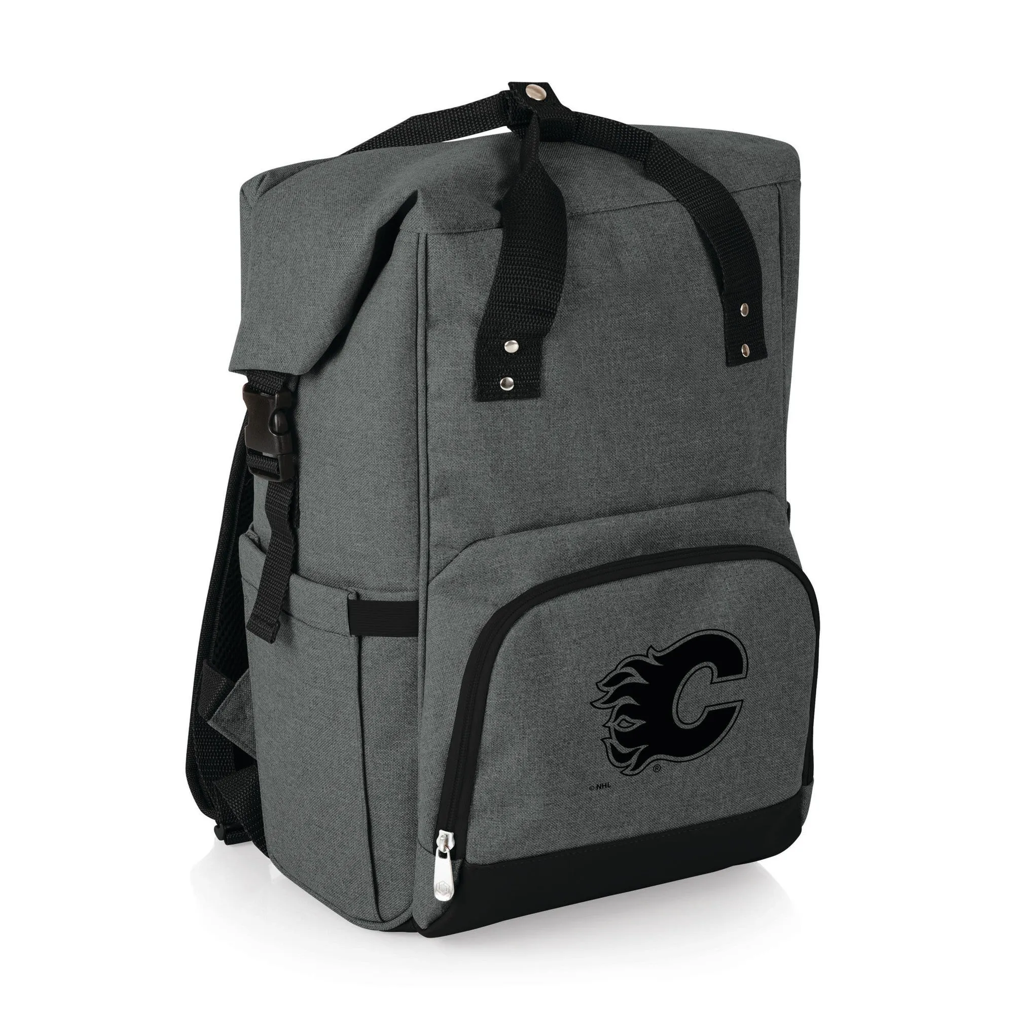 Calgary Flames - On The Go Roll-Top Backpack Cooler