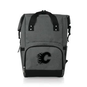 Calgary Flames - On The Go Roll-Top Backpack Cooler