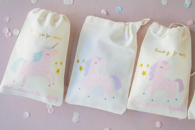 Calico Party Favour Bag - Unicorn Sparkle