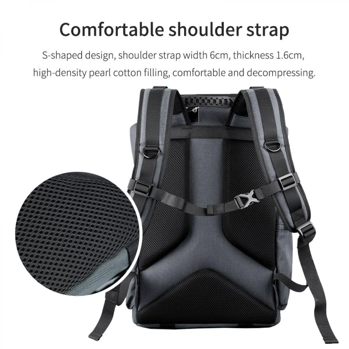 Camera Backpack Bag with Laptop Compartment 15.6&quot; for DSLR/SLR Mirrorless Camera Waterproof, Camera Case Compatible for Sony Canon Nikon Camera and Lens Tripod Accessories