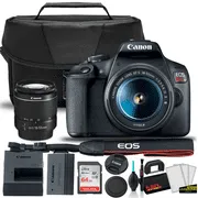 Canon EOS Rebel T7 DSLR Camera with 18-55mm Lens Starter Bundle    Includes: EOS Bag    Sandisk Ultra 64GB Card   Clean and Care Kit   More