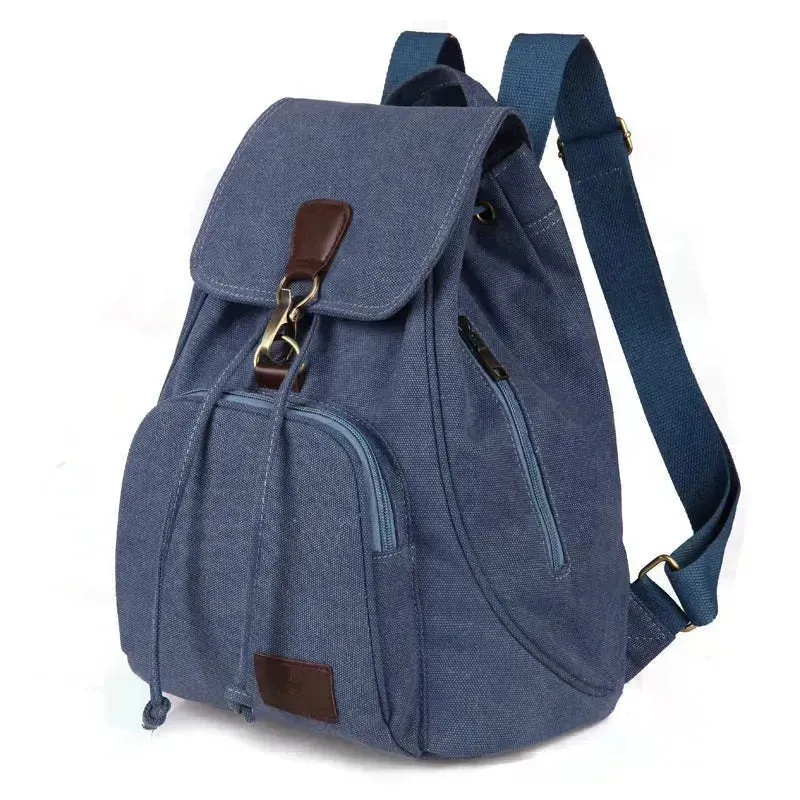 Canvas Backpack Vintage Students School Bags