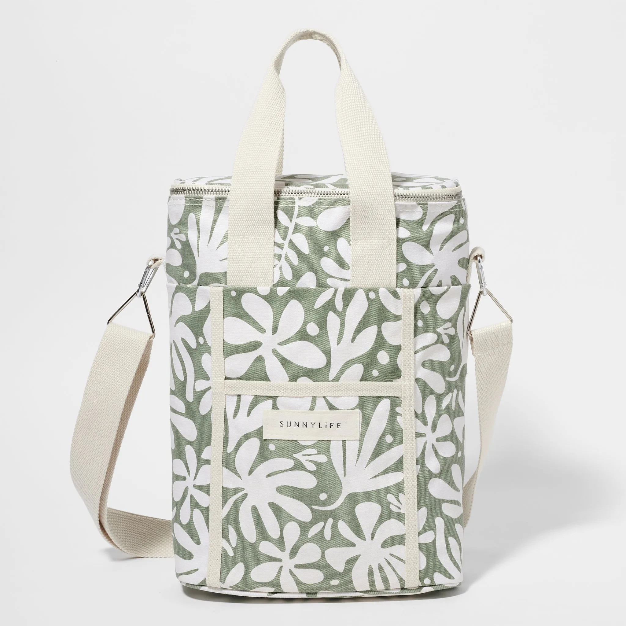 Canvas Drinks Cooler Bag | The Vacay Olive