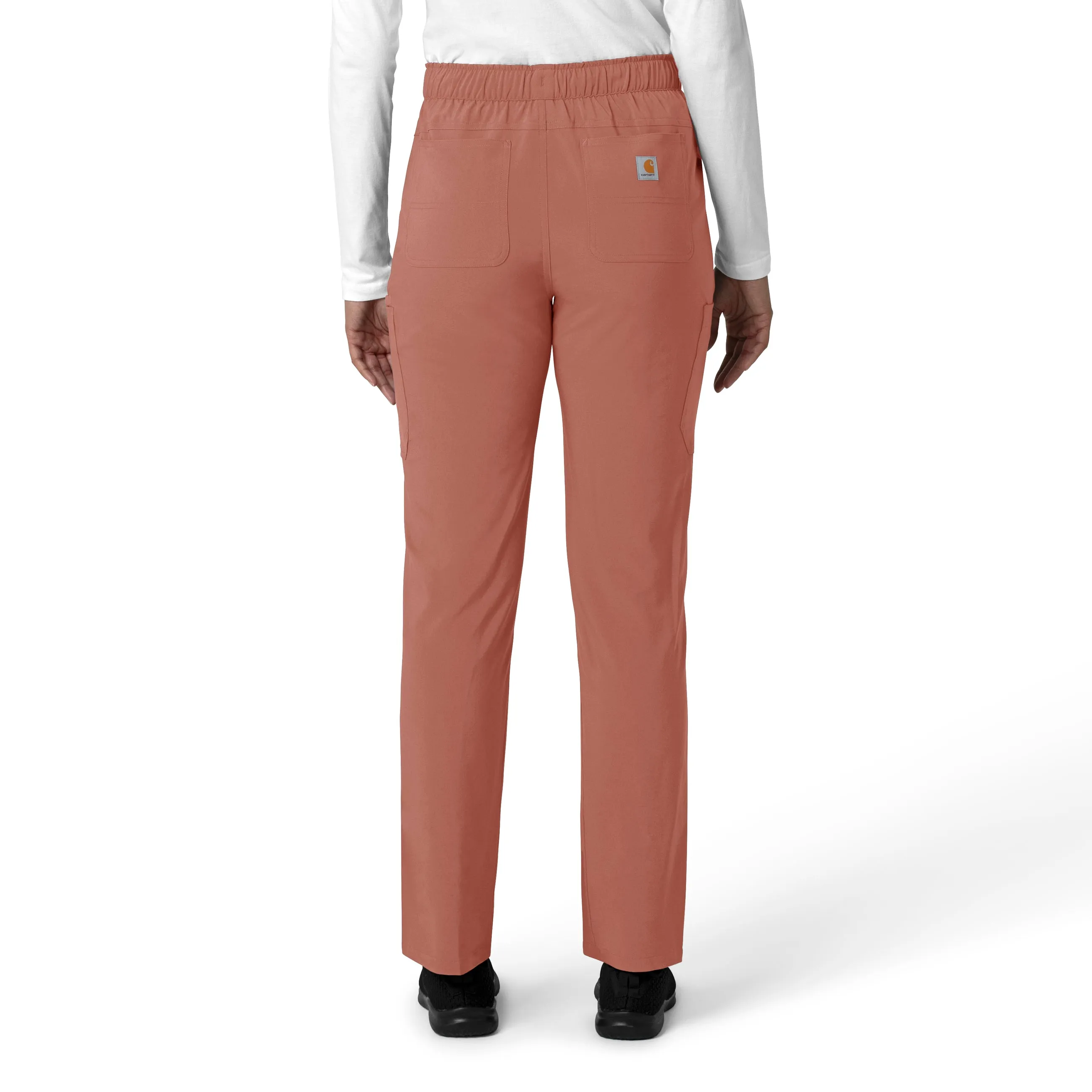 Carhartt Force Cross-Flex Women's Straight Leg Cargo Scrub Pant - Wildrose