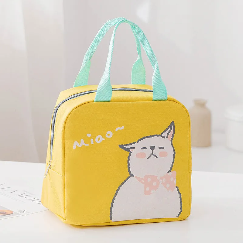 Cartoon Insulated Lunch Bag Zipper Lunch Bag