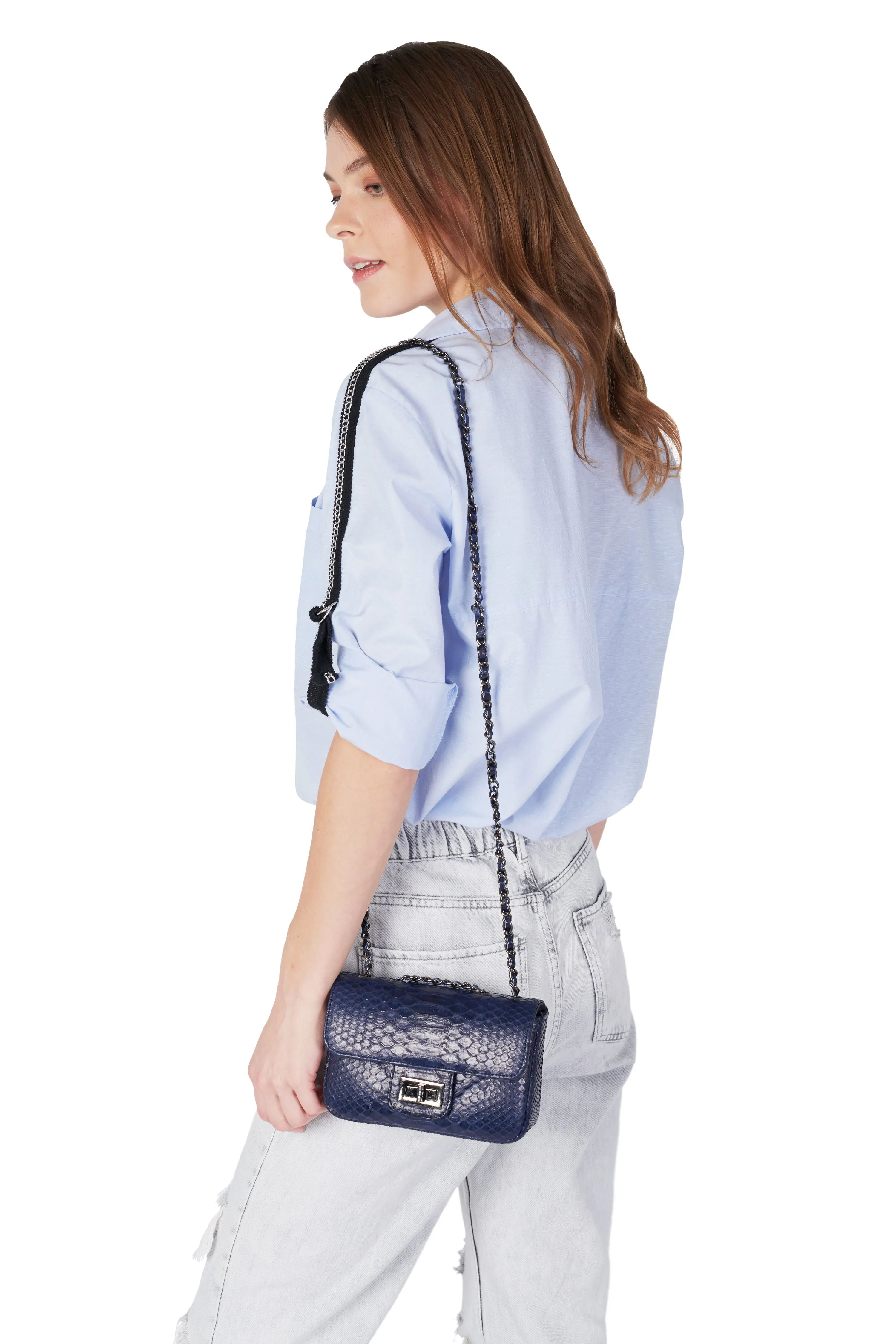 Ceylon Midnight Blue 2-Way Sling Bag