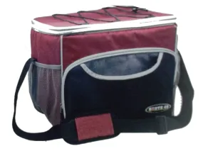 Chiller cooler bag red/black 40 cans 15x13x11.5 inch 38x33x29cm