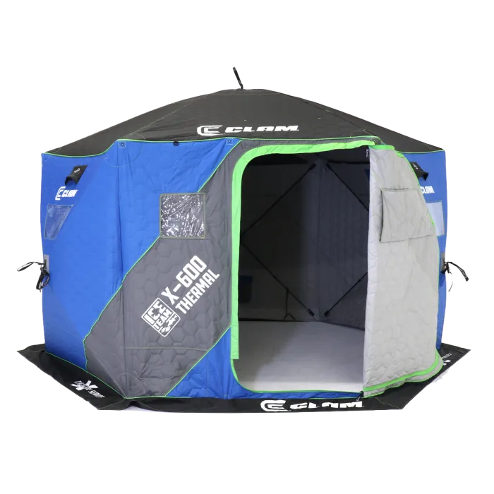 Clam X-600 Thermal - Ice Team 6 Sided Pop-up Hut