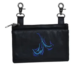 Clip Bag W/2 Tone Blue Design