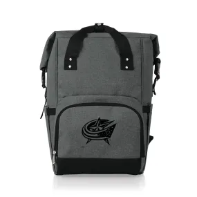 Columbus Blue Jackets - On The Go Roll-Top Backpack Cooler