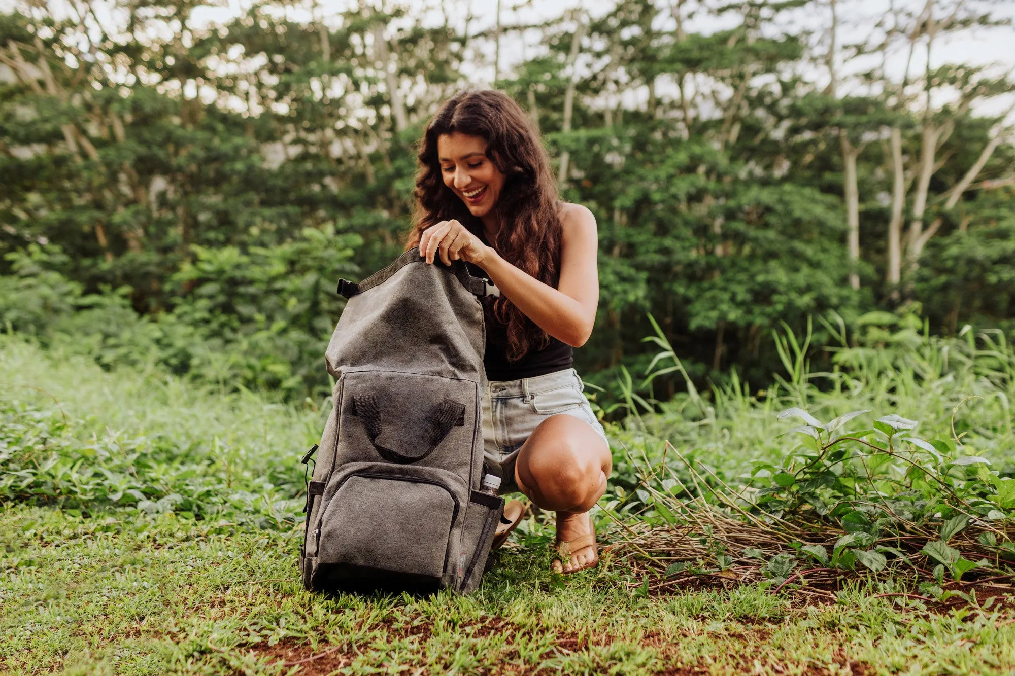 Columbus Blue Jackets - On The Go Roll-Top Backpack Cooler