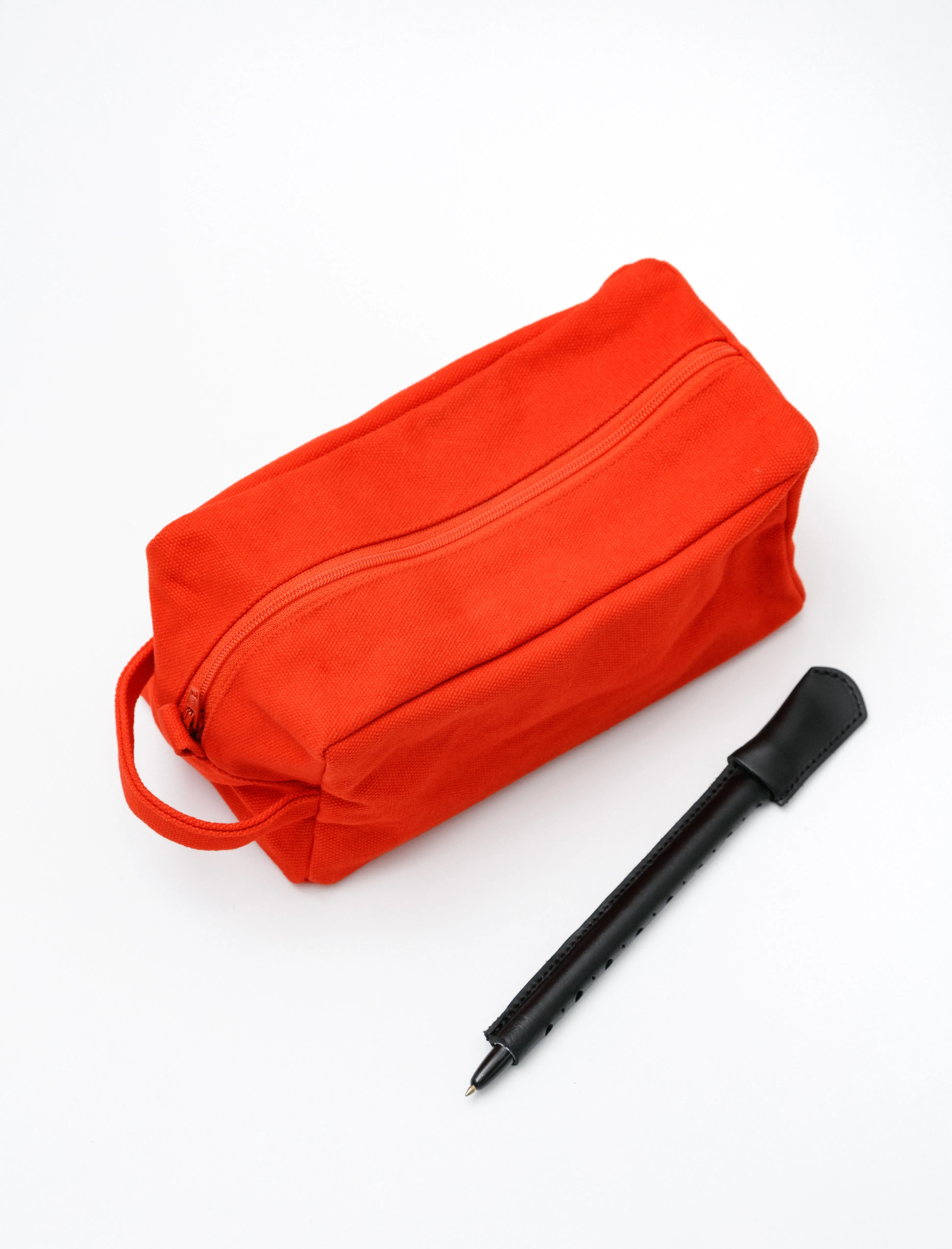 Cotton Teeya Zippered Bag Tomato