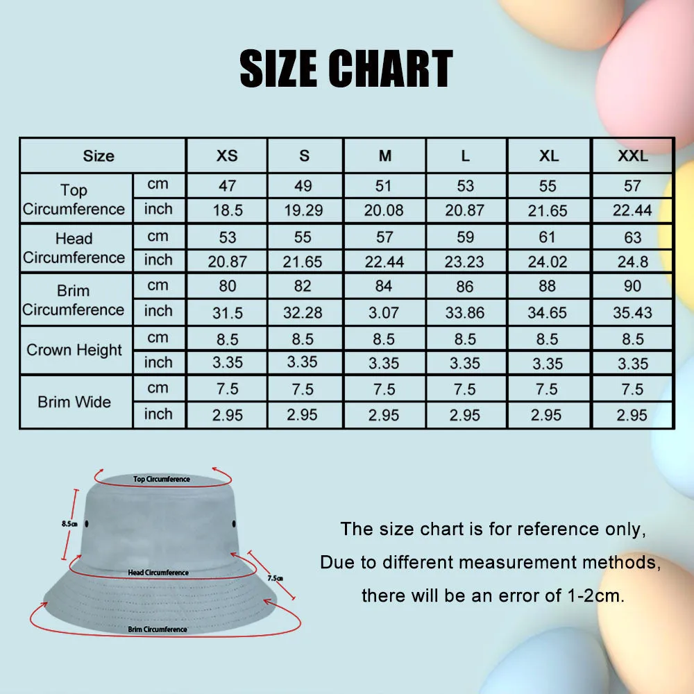 Custom Bucket Hat Adult & Kids Unisex Bucket Hat with 5 Photos Personalised Wide Brim Outdoor Summer Cap Hiking Beach Sports Hats