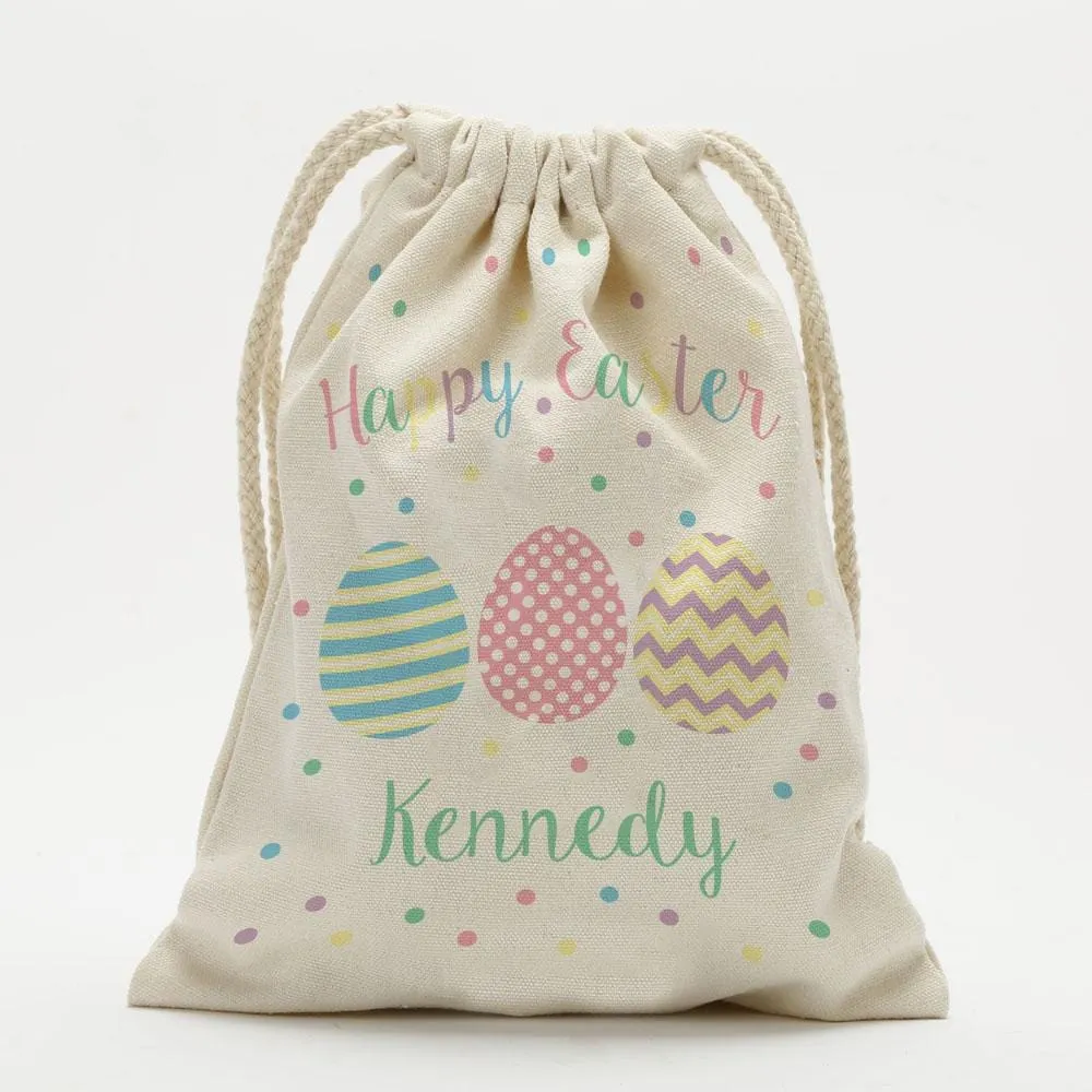 Custom Easter Egg Drawstring Sack